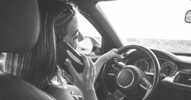 Sanciones a causa de distracciones al volante 